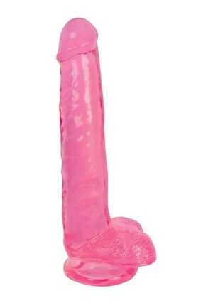 8 Inch Slim Stick with Balls Cherry Ice - Pink