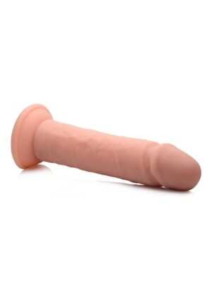 8 Inch Vibrating Remote Control Silicone Dildo - Flesh - Afbeelding 3