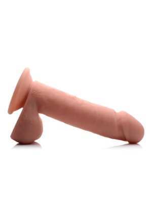8 Inch Vibrating Remote Control Silicone Dildo with Balls - Fles - Afbeelding 5