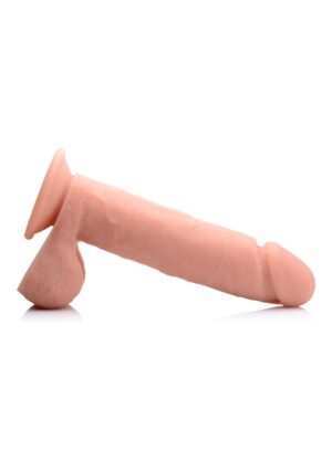 9 Inch Vibrating Remote Control Silicone Dildo with Balls - Fles - Afbeelding 5