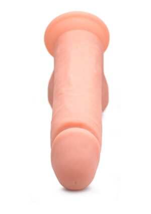 9 Inch Vibrating Remote Control Silicone Dildo with Balls - Fles - Afbeelding 7