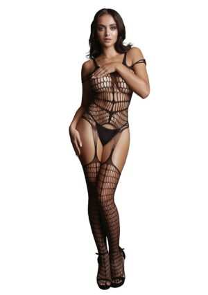 Shredded Bodystocking - Black - O/S - Afbeelding 3