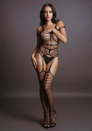 Shredded Bodystocking - Black - O/S - Afbeelding 7
