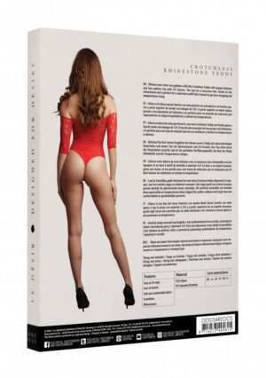 Crotchless Rhinestone Teddy - Red - O/S - O/S - Afbeelding 11