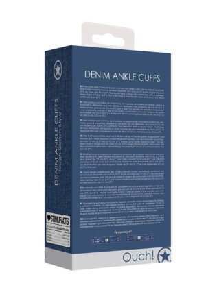 Denim Ankle Cuffs - Roughend Denim Style - Blue - Afbeelding 3