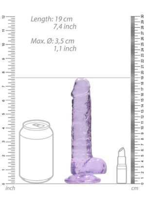 7" / 17 cm Realistic Dildo with Balls - Afbeelding 3