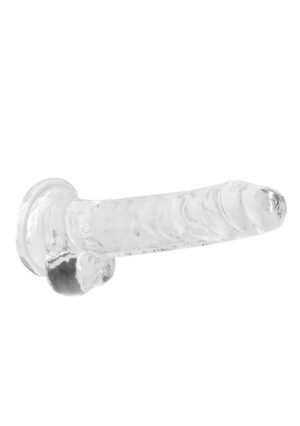 7" / 17 cm Realistic Dildo with Balls Transparent - Afbeelding 6