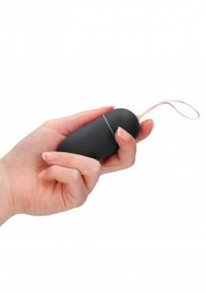 10 Speed Remote Vibrating Egg - Big - Black - Afbeelding 9