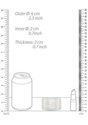 N0. 93 - Reversible Masturbator and Bumper - Transparent - Afbeelding 4