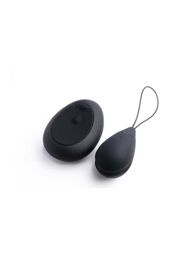 10X Silicone Vibrating Egg - Black