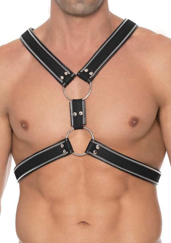 uom017blklxl 1.jpg Z Series Scottish Harness - Leather - Black/Black - L/XL