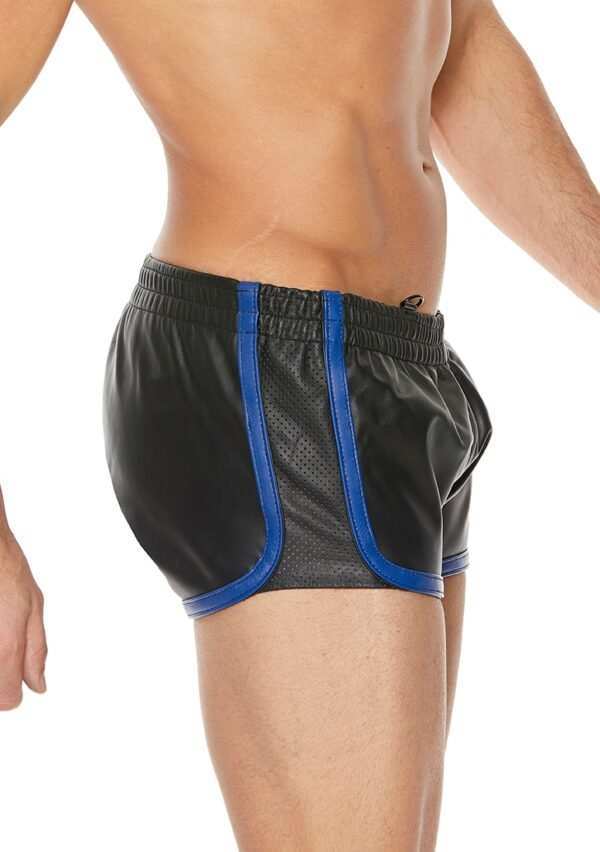 Versatile Shorts - Premium Leather - Black/Blu - L/XL