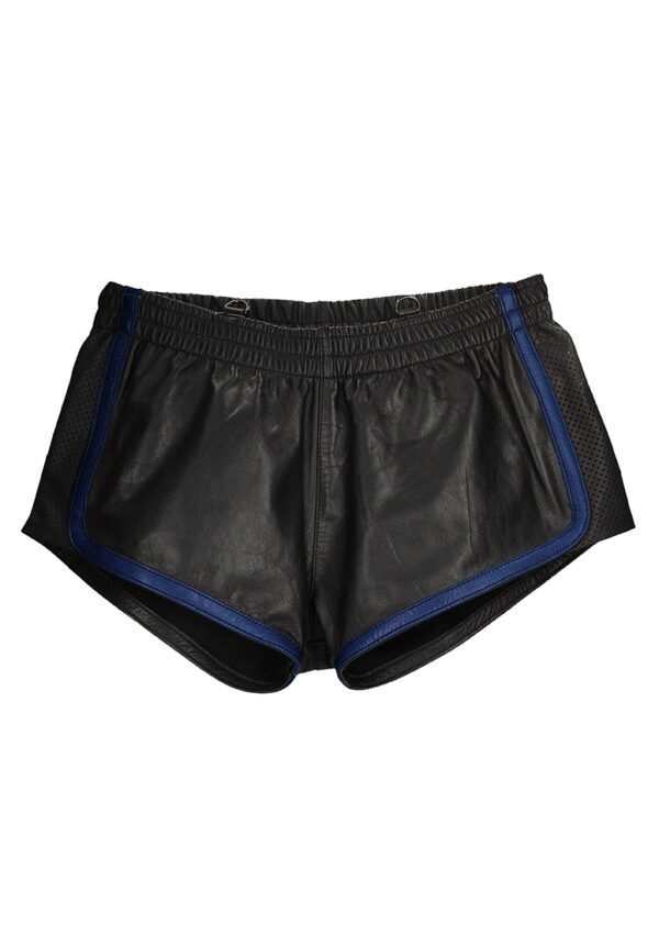 Versatile Shorts - Premium Leather - Black/Blu - S/M
