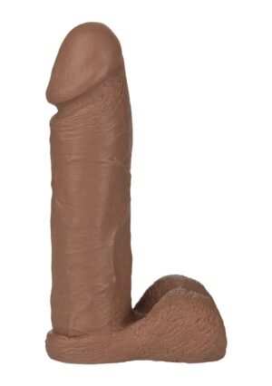 Vac-U-Lock - 8 Inch Realistic Cock Brown