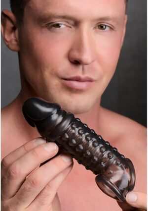 1.5 Inch Penis Enhancer Sleeve - Smoke - Afbeelding 3