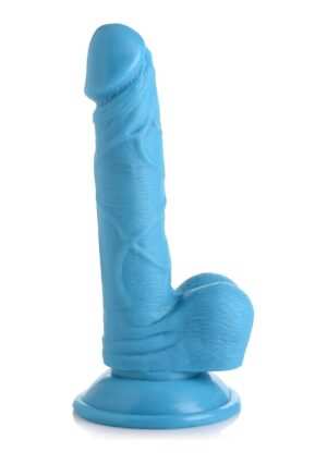 POP 6.5" Dildo with Balls - Blue