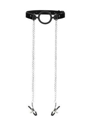 O-Ring With Nipple Clamps - Black - Afbeelding 5