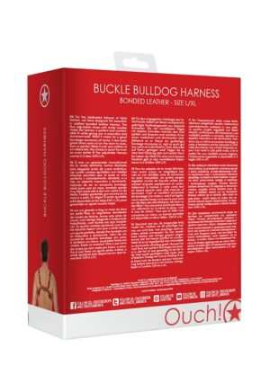 Buckle Bulldog Harness - L/XL - Red - Afbeelding 3