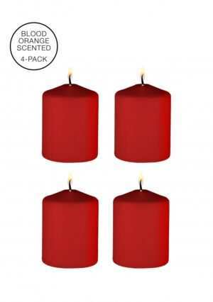 Tease Candles - Sinful Smell - 4 Pieces - Red