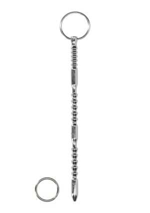 Urethral Sounding - Metal Ribbed Dilator With Ring