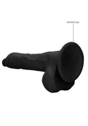 Dong with testicles 8'' - Black - Afbeelding 6