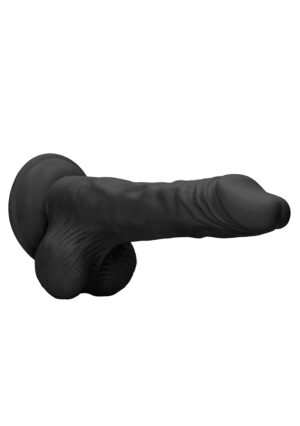 Dong with testicles 8'' - Black - Afbeelding 7
