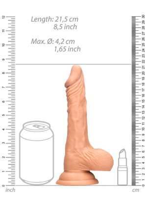 Dong with testicles 8'' - Flesh - Afbeelding 8