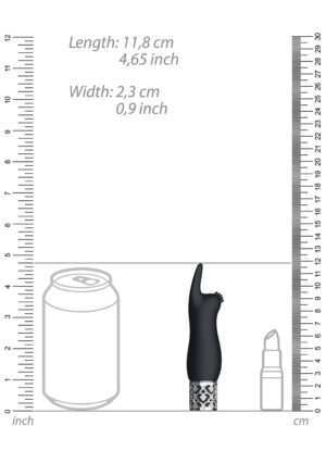 Elegance - Rechargeable Silicone Bullet - Black - Afbeelding 3