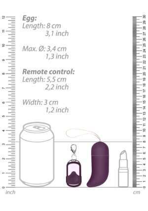 Wireless Vibrating G-Spot Egg - Big - Purple - Afbeelding 4