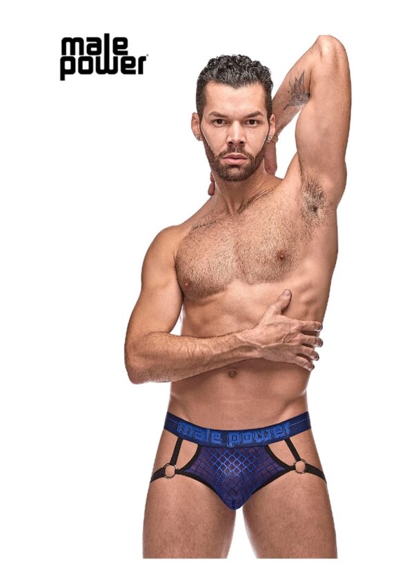 398264nvsm 1.jpg Diamond Mesh - Jock Ring  - Navy - L/XL