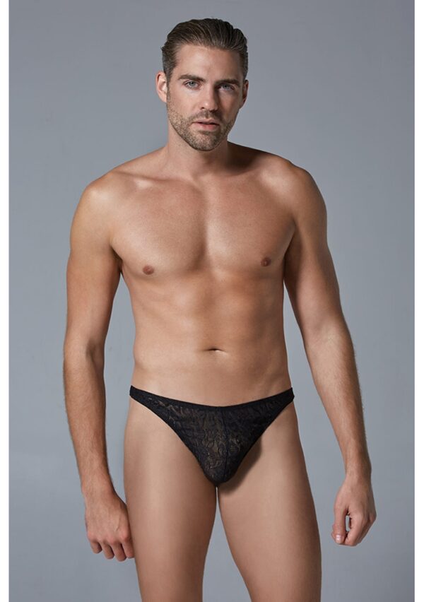 l015 sm 1.jpg Leopard Thong - Black - L/XL