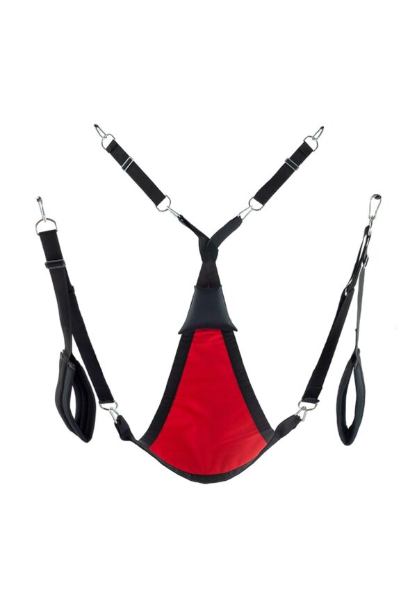 ms31846 1.jpg Triangle canvas sling - 3 or 4 points - Full set - Red