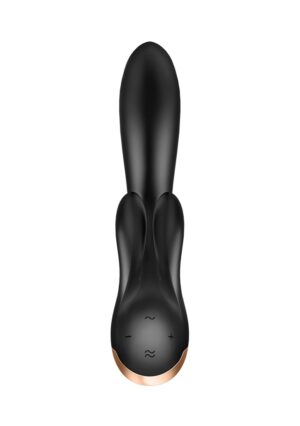 Double Flex - Rabbit Vibrator - black - - Afbeelding 3