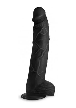 Hung Harry 11.75" Dildo with Balls - Black