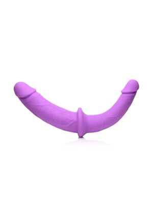 Double Charmer Silicone Double Dildo with Harness - Afbeelding 4