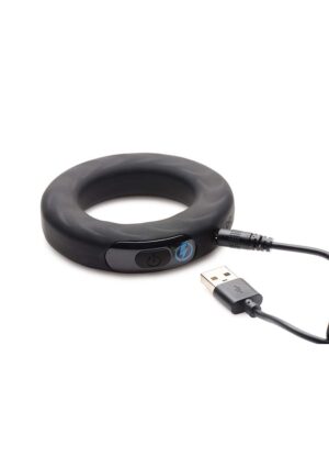Vibrating and E-Stim Silicone Cock Ring w/ RC 50mm - Afbeelding 5