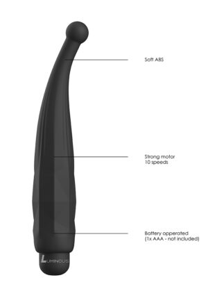 Lyra - ABS Bullet With Sleeve - 10-Speeds - Black - Afbeelding 5