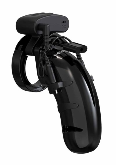 Model 22 - Chastity - 4.5" - Cock Cage with Electro - Black