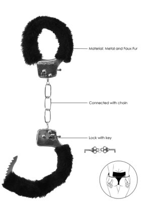 Beginner's Furry Hand Cuffs - With Quick-Release Button - Afbeelding 6