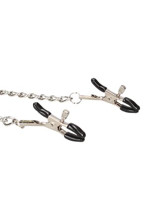 Velcro Collar With Nipple Clamps - With Adjustable Straps - Afbeelding 6