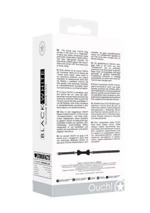 Silicone Bone Gag - With Adjustable Bonded Leather Straps - Afbeelding 3