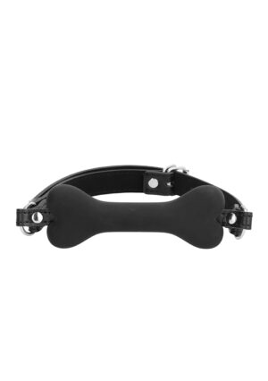 Silicone Bone Gag - With Adjustable Bonded Leather Straps - Afbeelding 5