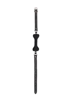Silicone Bone Gag - With Adjustable Bonded Leather Straps - Afbeelding 7