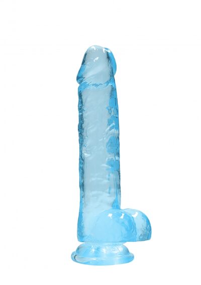 8" / 19 cm Realistic Dildo with Balls - blue
