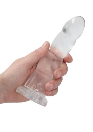7'' / 17cm Non Realistic Dildo Suction Cup - Transparent - Afbeelding 5