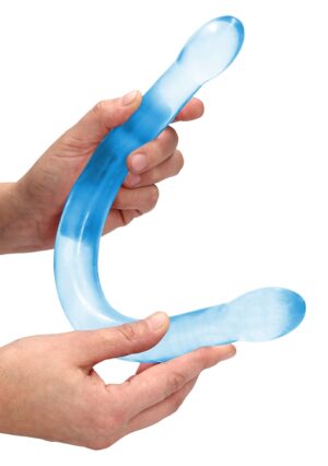17'' / 42cm Non Realistic Double Dildo - Blue - Afbeelding 4