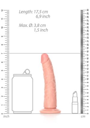 Dildo without Balls with Suction Cup - 6''/ 15.5 cm -- flesh - Afbeelding 3