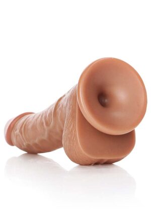 Dildo with Balls and Suction Cup - 6''/ 15.5 cm - tan - Afbeelding 6