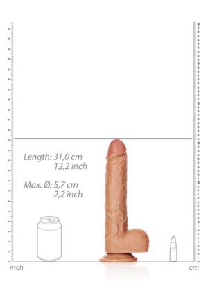 11 " Cock With Balls - Regular Straight - Tan - Afbeelding 3