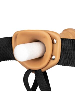 Hollow Strap-on without Balls - 10'' / 24.5 cm - Tan - Afbeelding 5